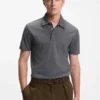 BECKHAM x BOSS polo shirt in cotton and silk
