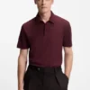 BECKHAM x BOSS polo shirt in cotton and silk