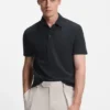 BECKHAM x BOSS polo shirt in cotton and silk