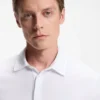 BECKHAM x BOSS polo shirt in cotton and silk