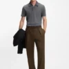 BECKHAM x BOSS polo shirt in cotton and silk