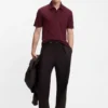BECKHAM x BOSS polo shirt in cotton and silk