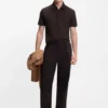BECKHAM x BOSS polo shirt in cotton and silk