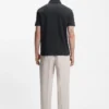 BECKHAM x BOSS polo shirt in cotton and silk