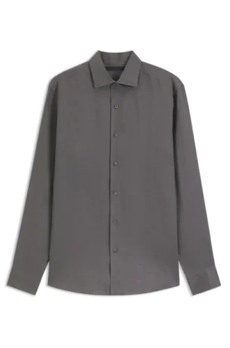 BECKHAM x BOSS regular-fit-shirt in linen