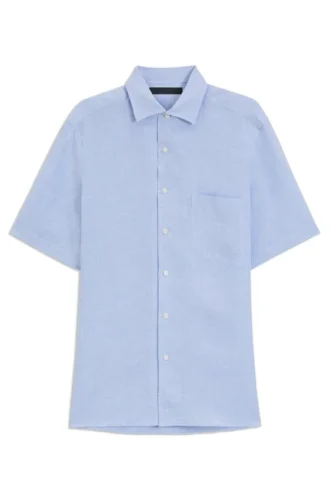 BECKHAM x BOSS regular-fit shirt in linen