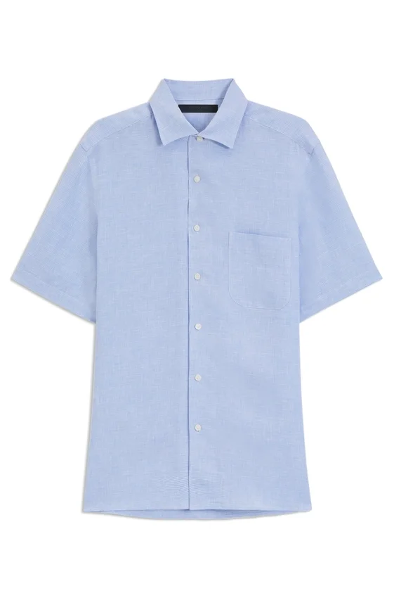 BECKHAM x BOSS regular-fit shirt in linen BECKHAM x BOSS regular-fit shirt in linen