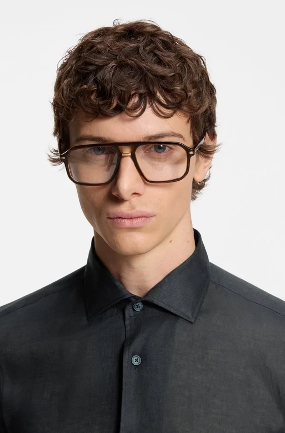 BECKHAM x BOSS regular-fit-shirt in linen BECKHAM x BOSS regular-fit-shirt in linen