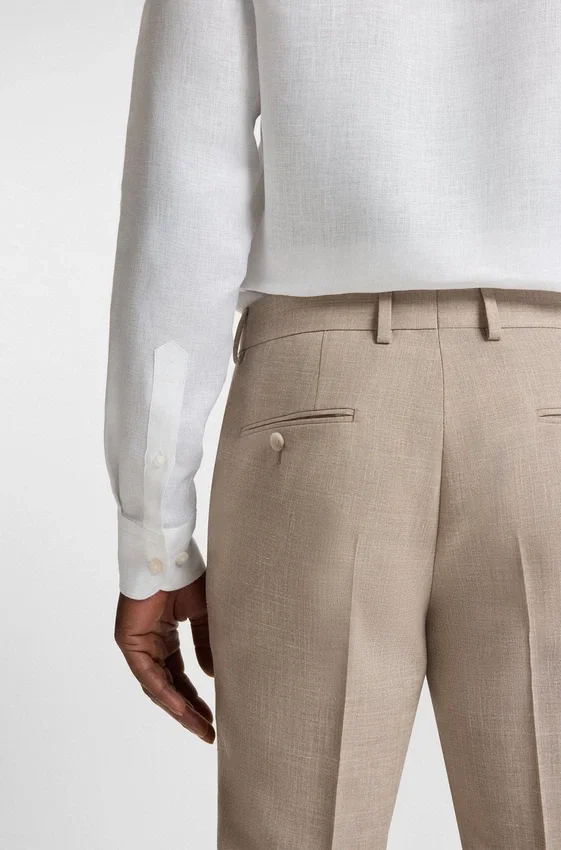BECKHAM x BOSS regular-fit-shirt in linen BECKHAM x BOSS regular-fit-shirt in linen