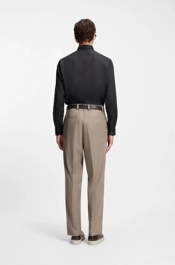 BECKHAM x BOSS regular-fit-shirt in linen BECKHAM x BOSS regular-fit-shirt in linen