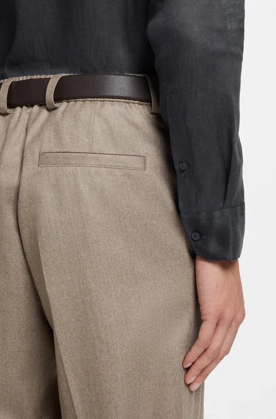 BECKHAM x BOSS regular-fit-shirt in linen BECKHAM x BOSS regular-fit-shirt in linen