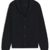 BECKHAM x BOSS relaxed-fit cardigan in wool and cashmere BECKHAM x BOSS relaxed-fit cardigan in wool and cashmere
