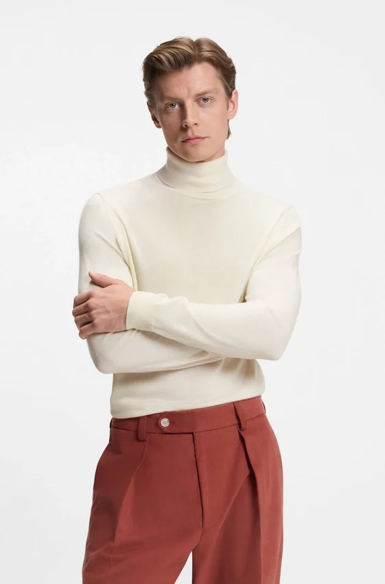 BECKHAM x BOSS rollneck sweater in cashmere BECKHAM x BOSS rollneck sweater in cashmere