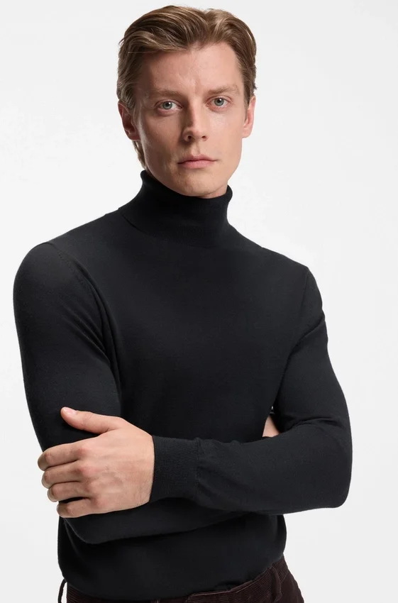 BECKHAM x BOSS rollneck sweater in cashmere BECKHAM x BOSS rollneck sweater in cashmere