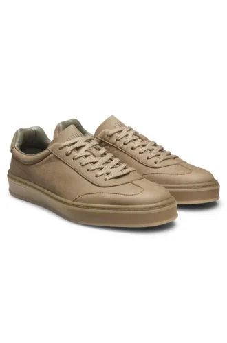 BECKHAM x BOSS rubber-sole trainers in leather