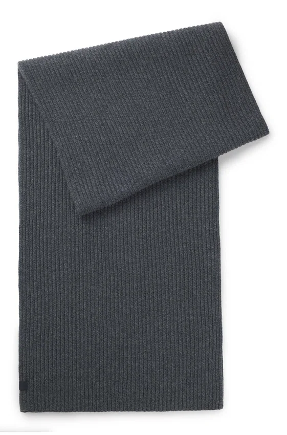 BECKHAM x BOSS scarf in virgin wool and cashmere BECKHAM x BOSS scarf in virgin wool and cashmere