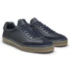 BECKHAM x BOSS suede-trim trainers in grained leather BECKHAM x BOSS suede-trim trainers in grained leather