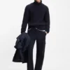 BECKHAM x BOSS suede-trim trainers in grained leather BECKHAM x BOSS suede-trim trainers in grained leather