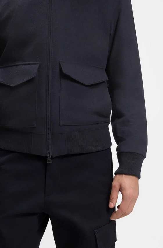 BECKHAM x BOSS zip jacket in wool and cashmere BECKHAM x BOSS zip jacket in wool and cashmere