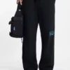 Belt bag with blue logo label