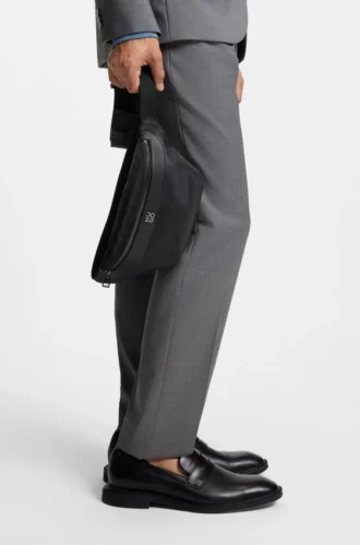 Belt bag with stacked logo