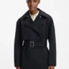 Belted trench coat in cotton Belted trench coat in cotton