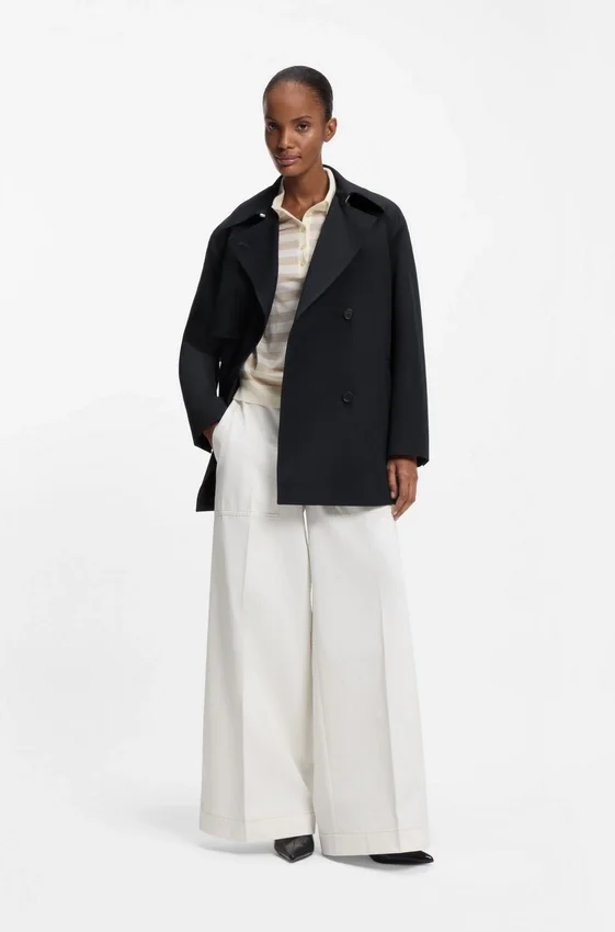 Belted trench coat in cotton Belted trench coat in cotton