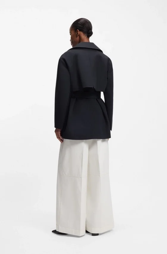 Belted trench coat in cotton Belted trench coat in cotton