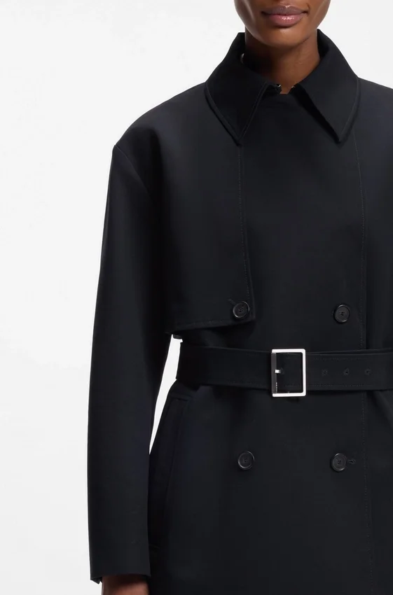 Belted trench coat in cotton Belted trench coat in cotton