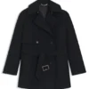 Belted trench coat in cotton Belted trench coat in cotton