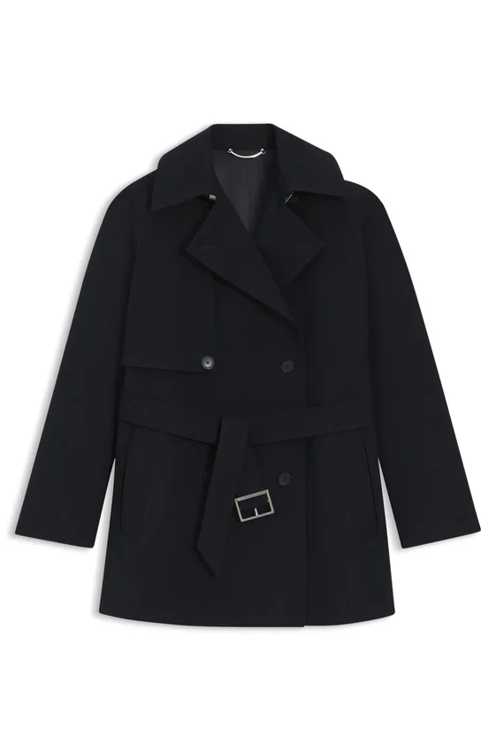 Belted trench coat in cotton Belted trench coat in cotton
