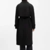 Belted trench coat in stretch cotton Belted trench coat in stretch cotton