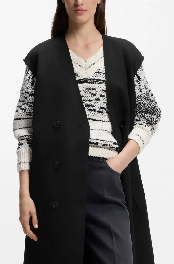 Belted trench coat in stretch cotton Belted trench coat in stretch cotton