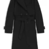 Belted trench coat in stretch cotton Belted trench coat in stretch cotton