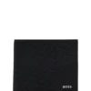 Billfold wallet with perforated monogram motif