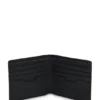 Billfold wallet with silver-tone logo lettering