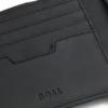 Billfold wallet with silver-tone logo lettering
