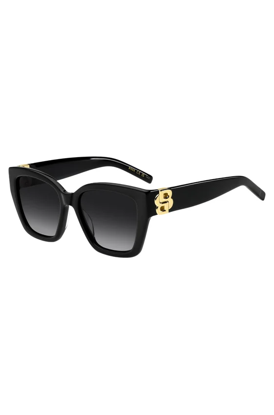 Black-acetate sunglasses with Double B monogram Black-acetate sunglasses with Double B monogram