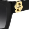Black-acetate sunglasses with Double B monogram Black-acetate sunglasses with Double B monogram