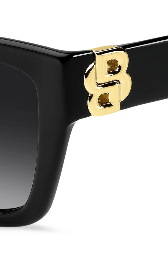Black-acetate sunglasses with Double B monogram Black-acetate sunglasses with Double B monogram
