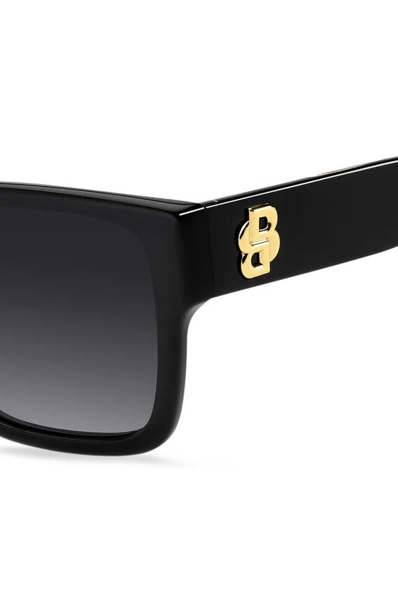 Black-acetate sunglasses with Double B monogram Black-acetate sunglasses with Double B monogram