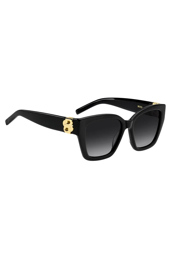 Black-acetate sunglasses with Double B monogram Black-acetate sunglasses with Double B monogram