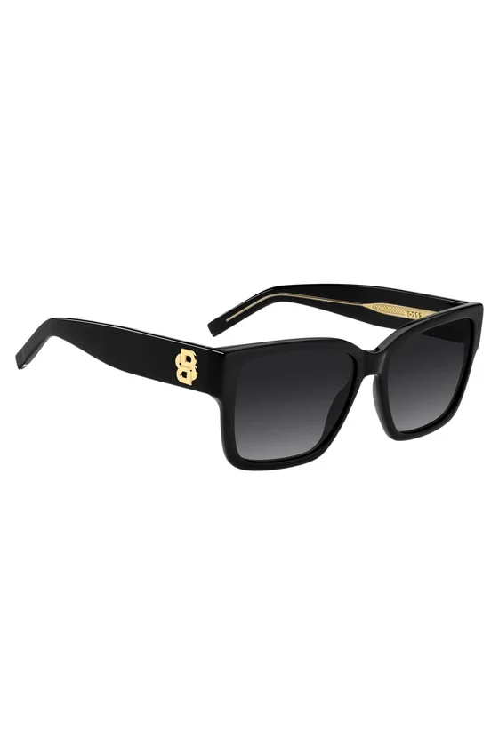 Black-acetate sunglasses with Double B monogram Black-acetate sunglasses with Double B monogram