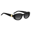 Black-acetate sunglasses with Double B monogram