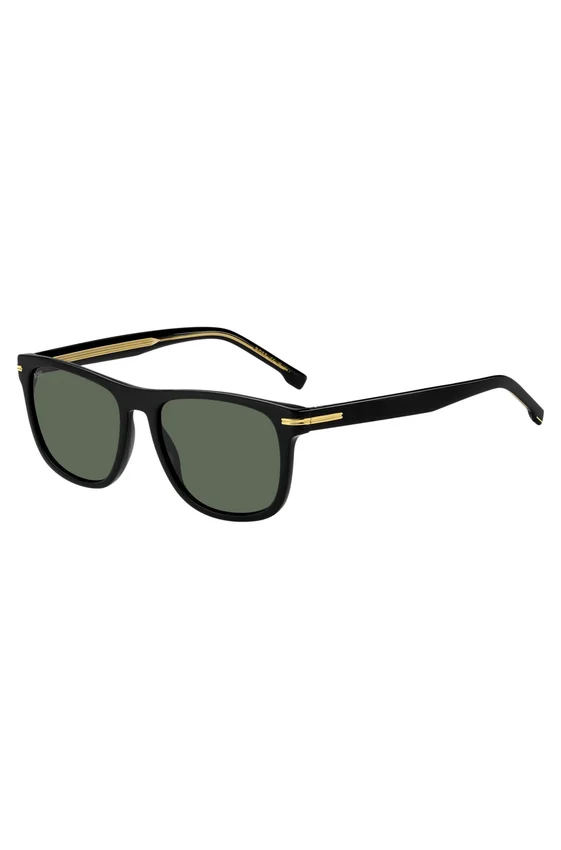 Black-acetate sunglasses with gold-tone hardware Black-acetate sunglasses with gold-tone hardware