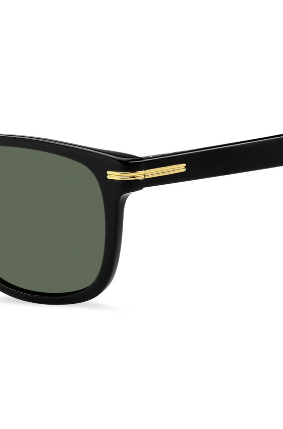 Black-acetate sunglasses with gold-tone hardware Black-acetate sunglasses with gold-tone hardware