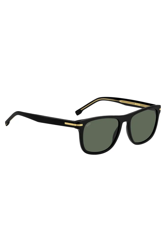 Black-acetate sunglasses with gold-tone hardware Black-acetate sunglasses with gold-tone hardware