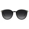 Black acetate sunglasses with gold-tone temples