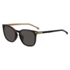 Black-acetate sunglasses with gold-tone trims Black-acetate sunglasses with gold-tone trims