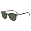Black acetate sunglasses with gold-tone trims Black acetate sunglasses with gold-tone trims
